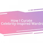 How I Curate My Celebrity-Inspired Wardrobe