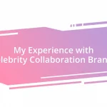 My Experience with Celebrity Collaboration Brands